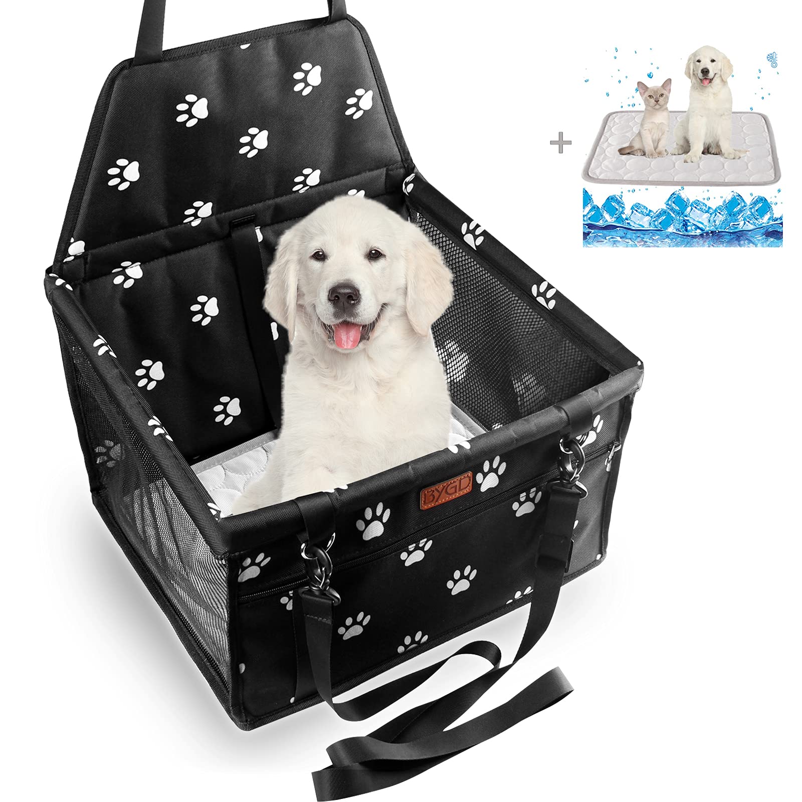 BYGD Dog Car Seat breathable mat front seat for cleaner travels