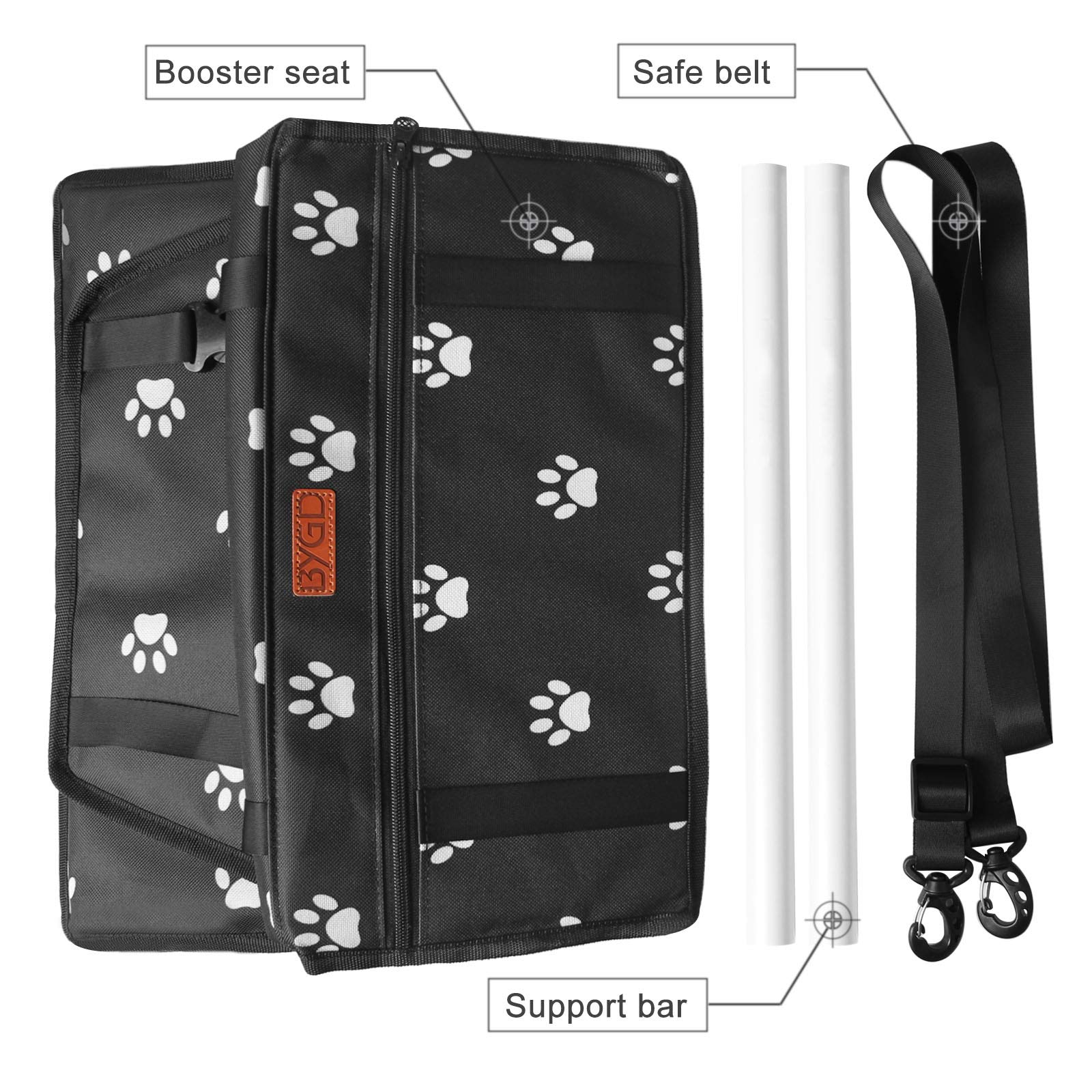 BYGD booster seat bottom with PE plates for stability