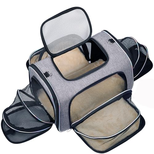 Bytaoqipet airline-approved-cat-carrier-under-seat with secure zipper for safe travel