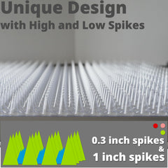 BYTEBAY scat mat indoor-outdoor coverage protects furniture, plants, and litter zones.
