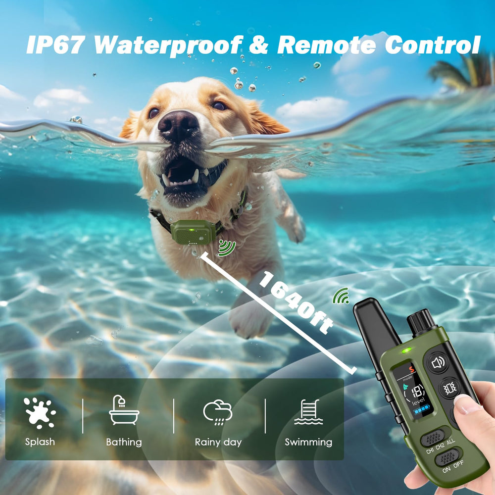 ByteRoll collar with IP67 rating stands up to rain and snow.