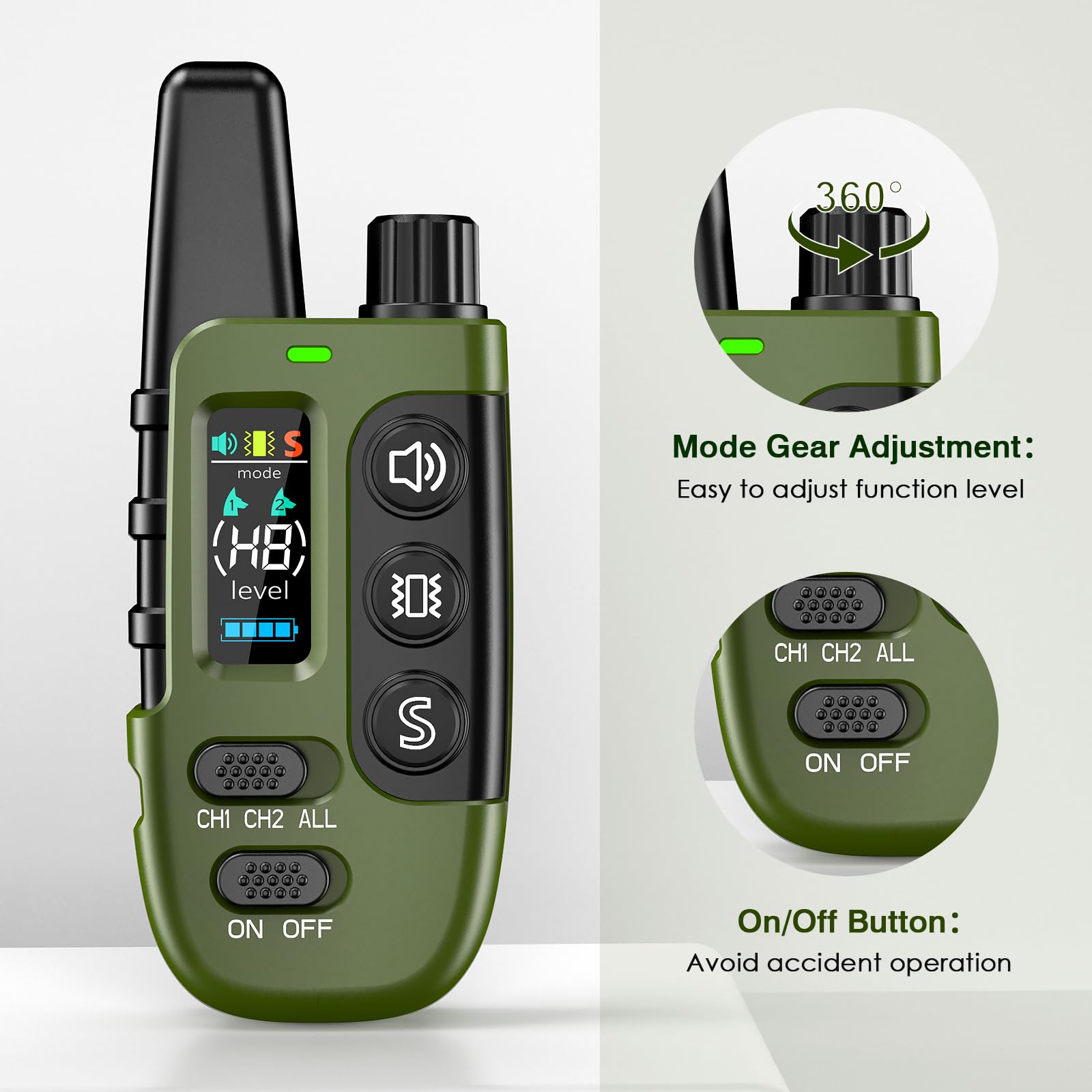 ByteRoll remote On/Off safety switch during training.