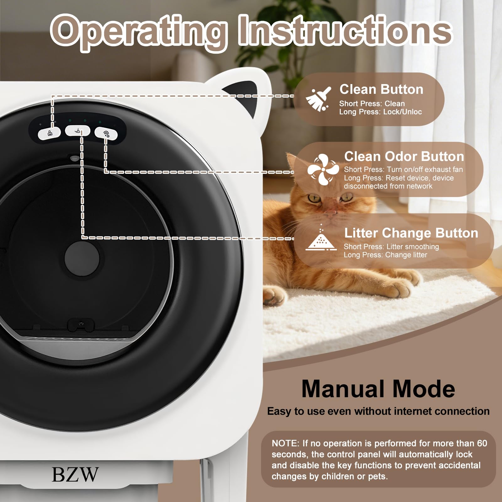 BZW enclosed design in silver demonstrating odor-control benefits