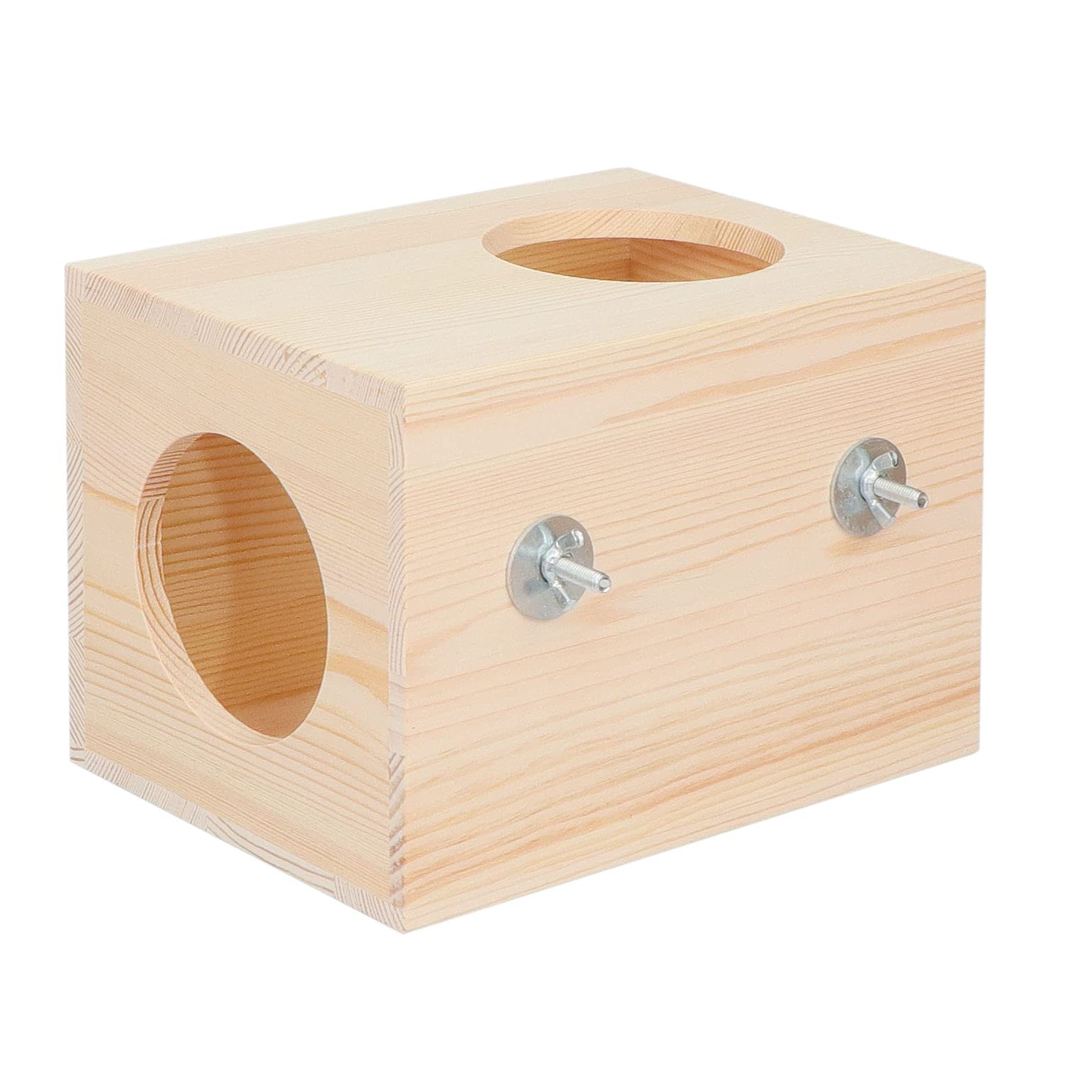 C-LIGHT Pet Chinchilla Hut interior shows ventilated, cozy retreat.