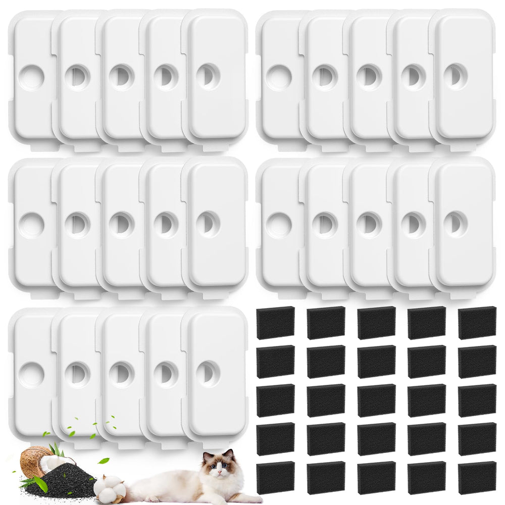 Cabiclean 25-pack replacement filters for PETLIBRO PLWF005 deliver fresher-tasting water