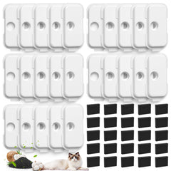 Cabiclean 25-pack replacement filters for PETLIBRO PLWF005 deliver fresher-tasting water