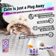 Cabins Cat Calming Diffuser kit shows two diffusers for coverage.
