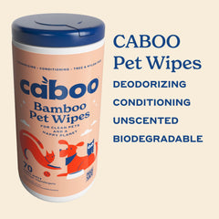Caboo Tree Free Pet Wipes for ears and face suitable for sensitive skin
