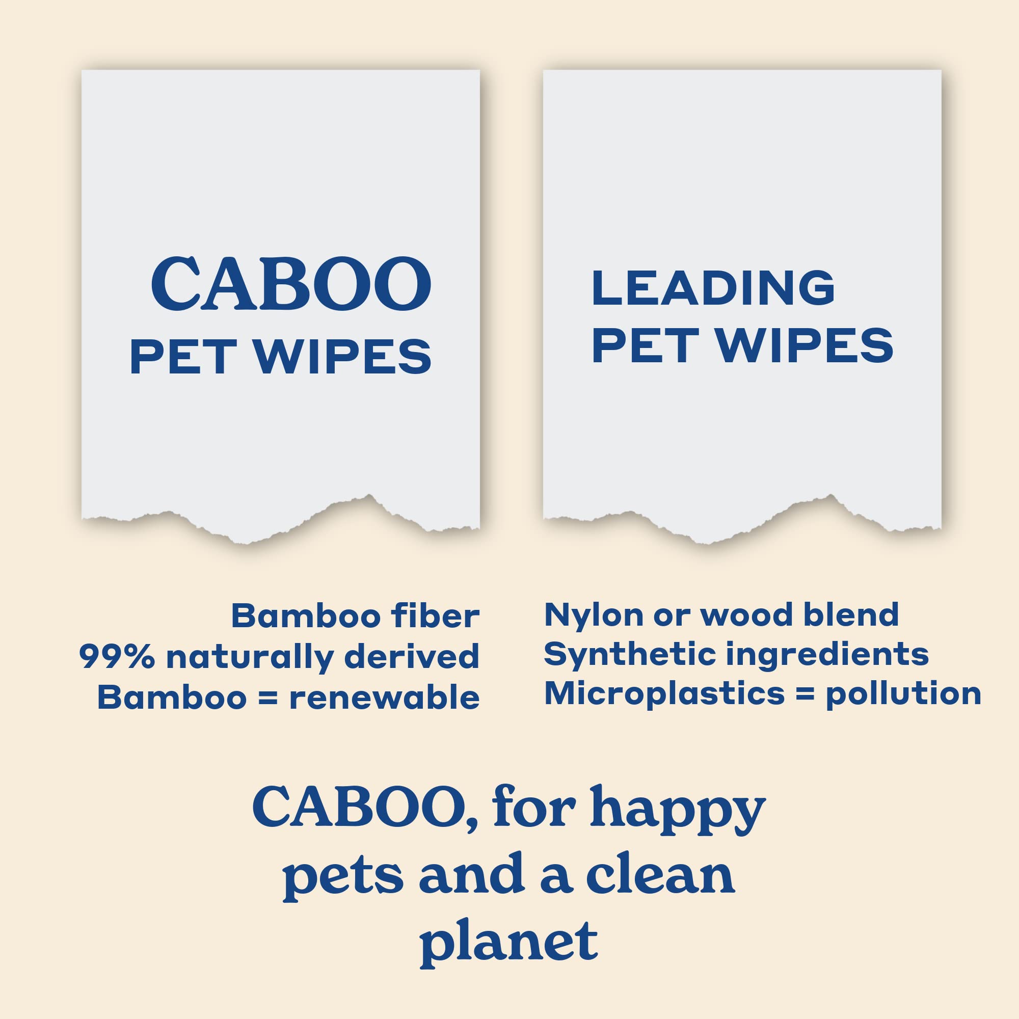 Caboo Tree Free Pet Wipes used around eyes for gentle cleaning