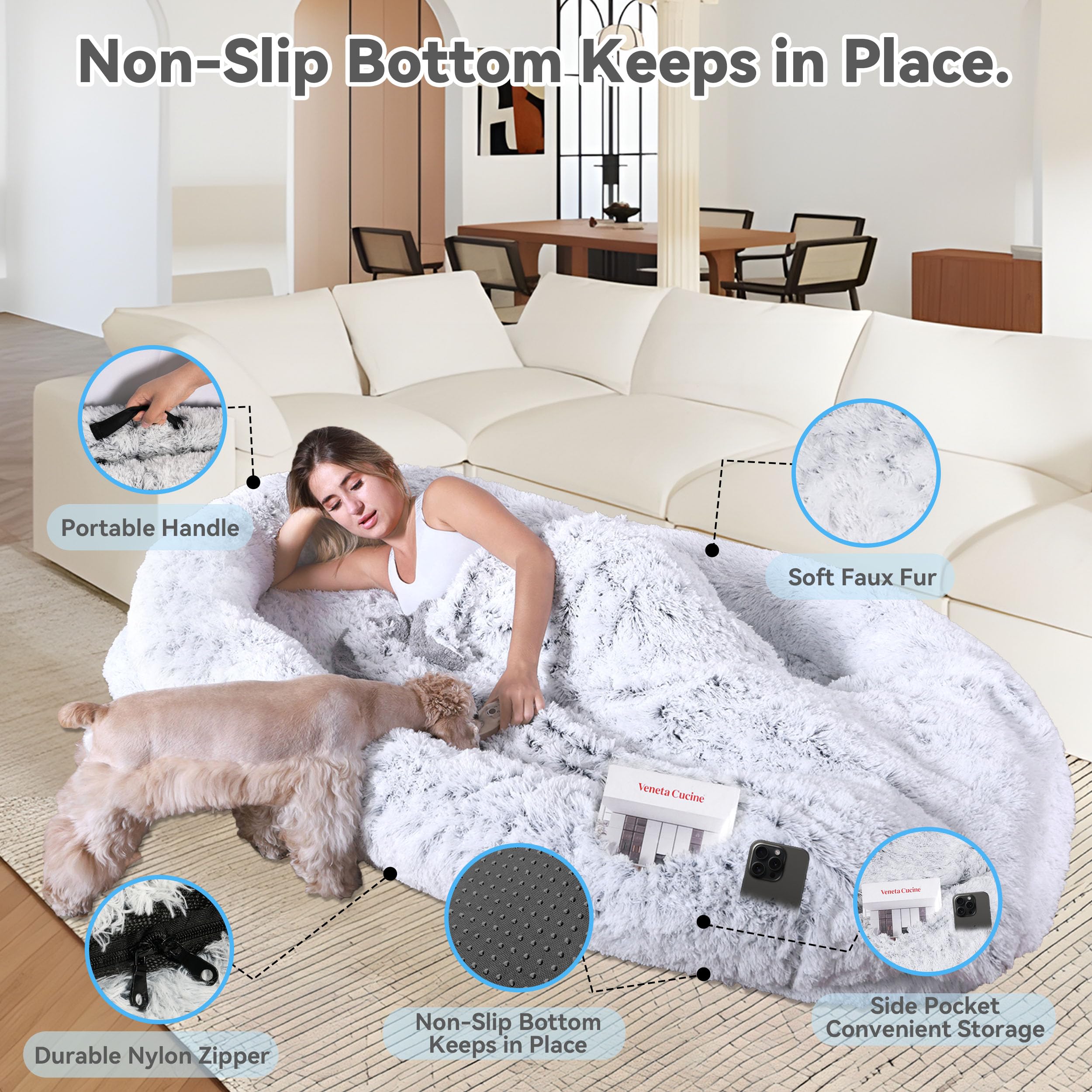 CABZOON egg foam close-up highlights supportive head and neck comfort.