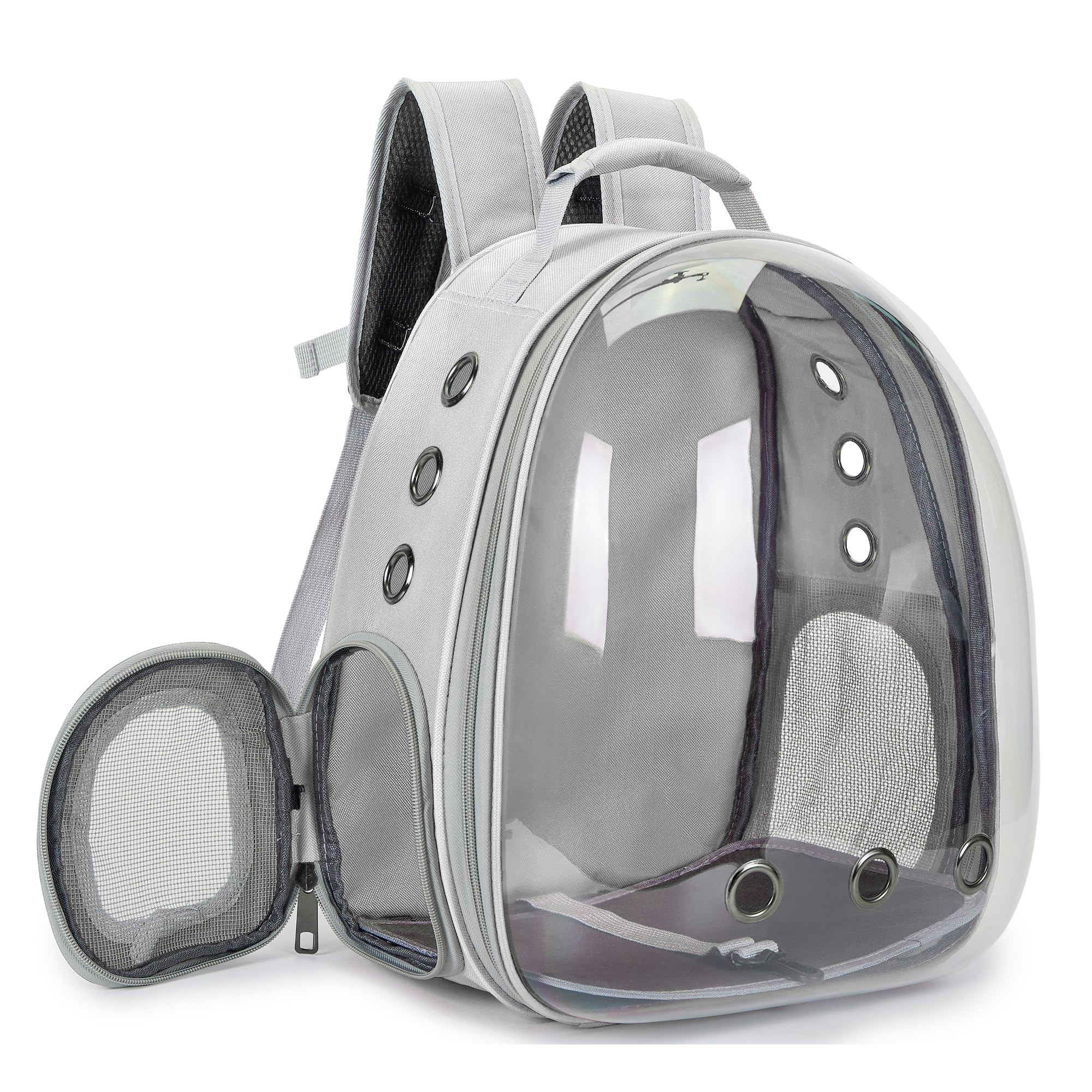 Cacihato bubble backpack uses durable ABS and Oxford cloth for long-lasting travel.