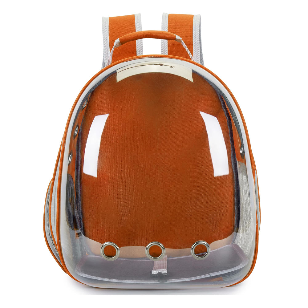 Cacihato Cat Bubble Backpack side view showing breathable mesh and air circulation.