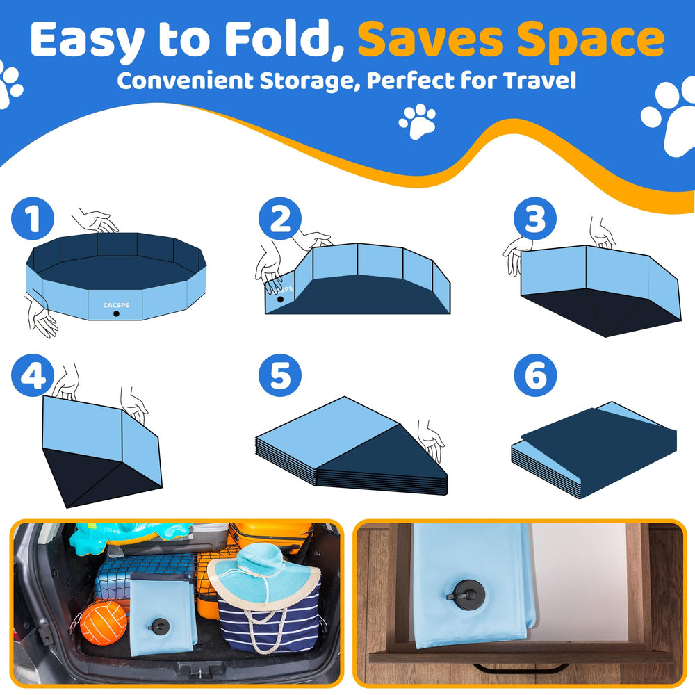 CACSPS pool features a drain valve for quick water removal.