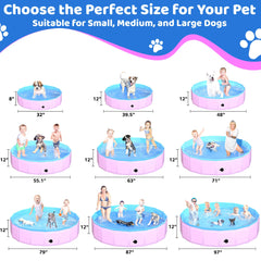 CACSPS foldable dog pool drying, convenient drainage after use.