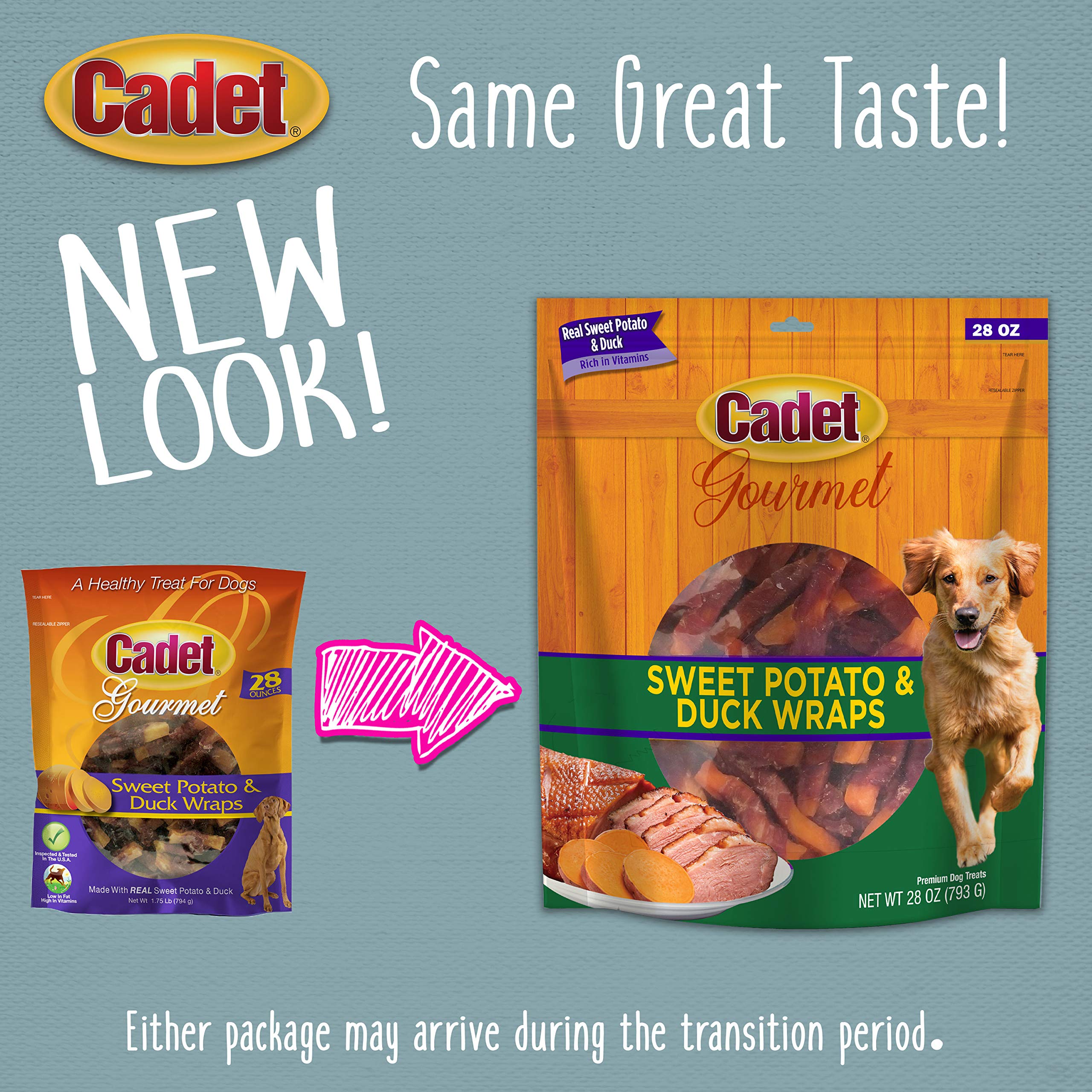 Cadet 28-ounce bag demonstrates convenient storage and portioning