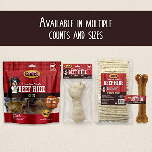 Cadet 5 pounds 20-pack label shows convenient, value-sized treats for busy households