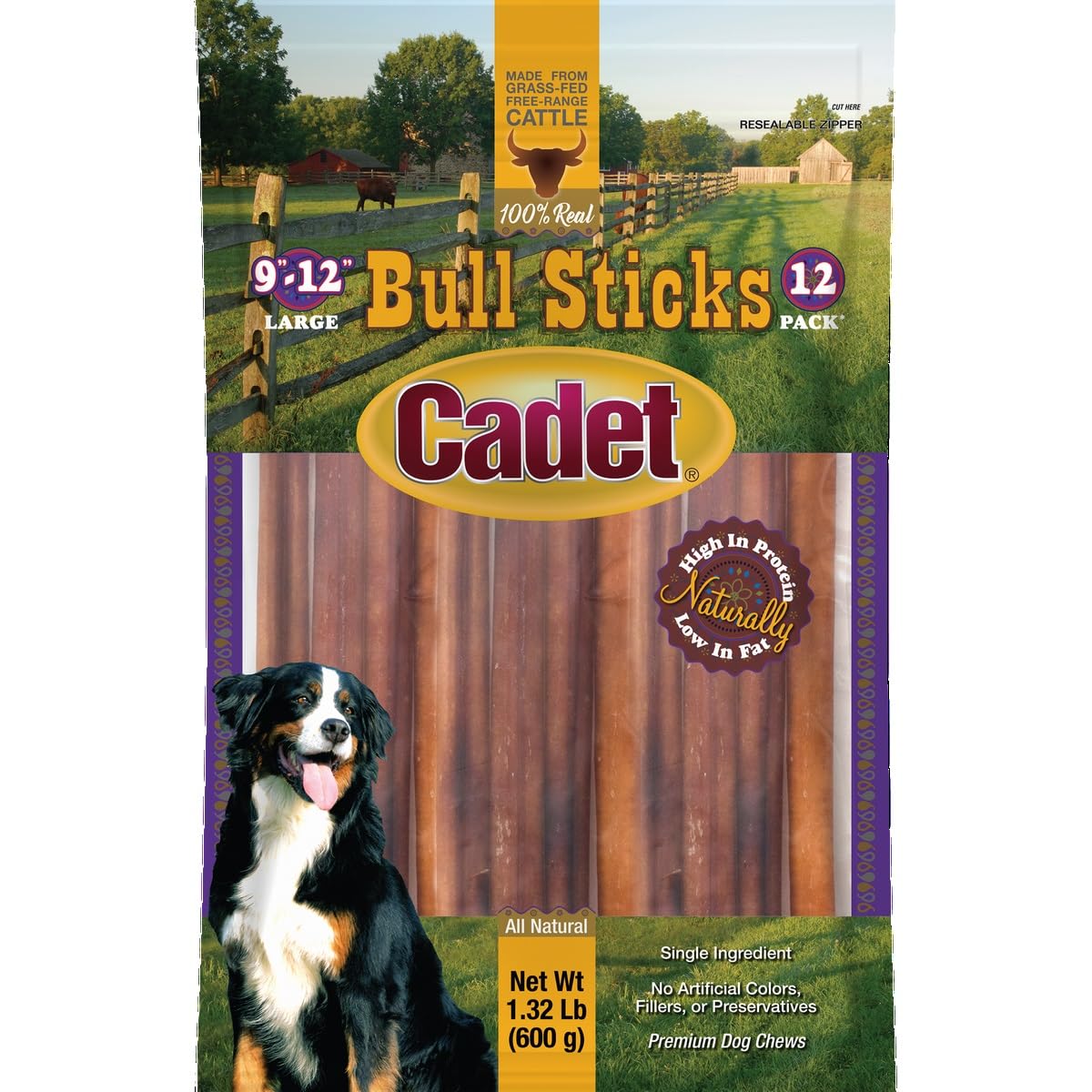 Cadet Bull Sticks served as a tasty training reward during play.