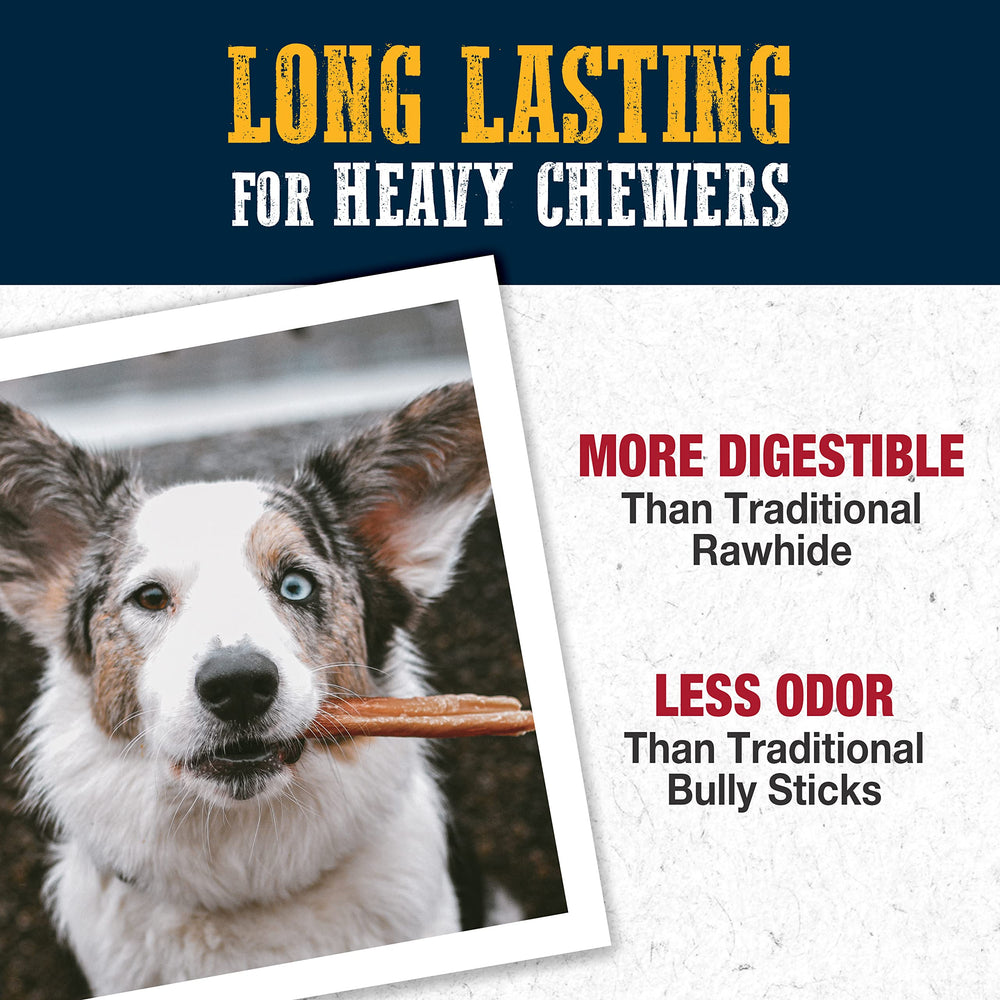 Cadet natural dog chews offer a digestible alternative to traditional rawhide.