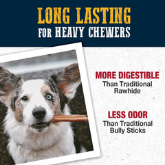 Cadet natural dog chews offer a digestible alternative to traditional rawhide.
