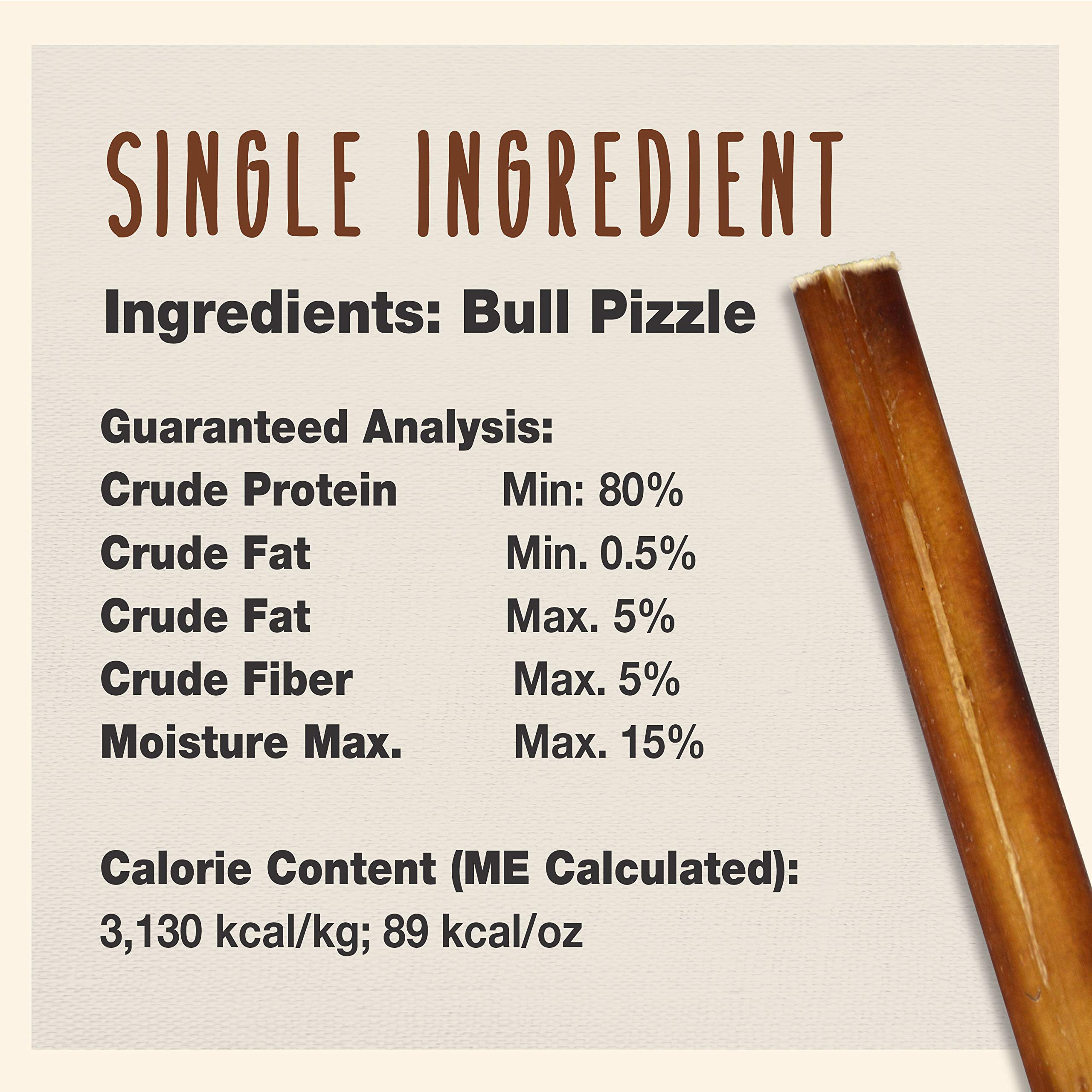 Cadet Bully Sticks highly digestible chews for small dogs