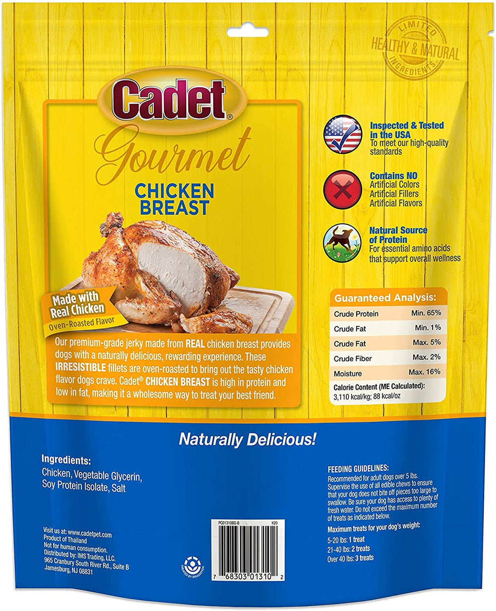 Cadet Chicken Breast Jerky oven-roasted slices ready-to-serve flavor dogs love