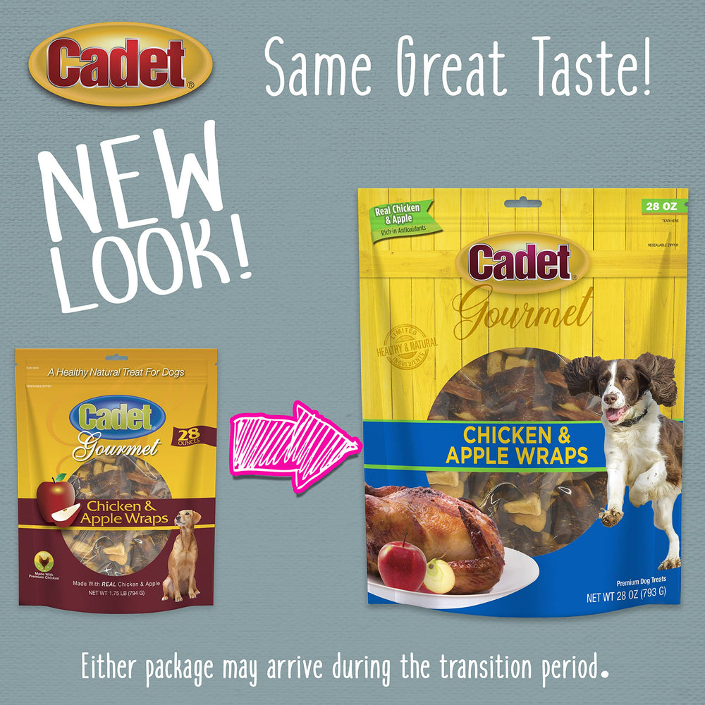 Cadet Gourmet Chicken & Apple Wraps training session image, ideal for positive reinforcement.