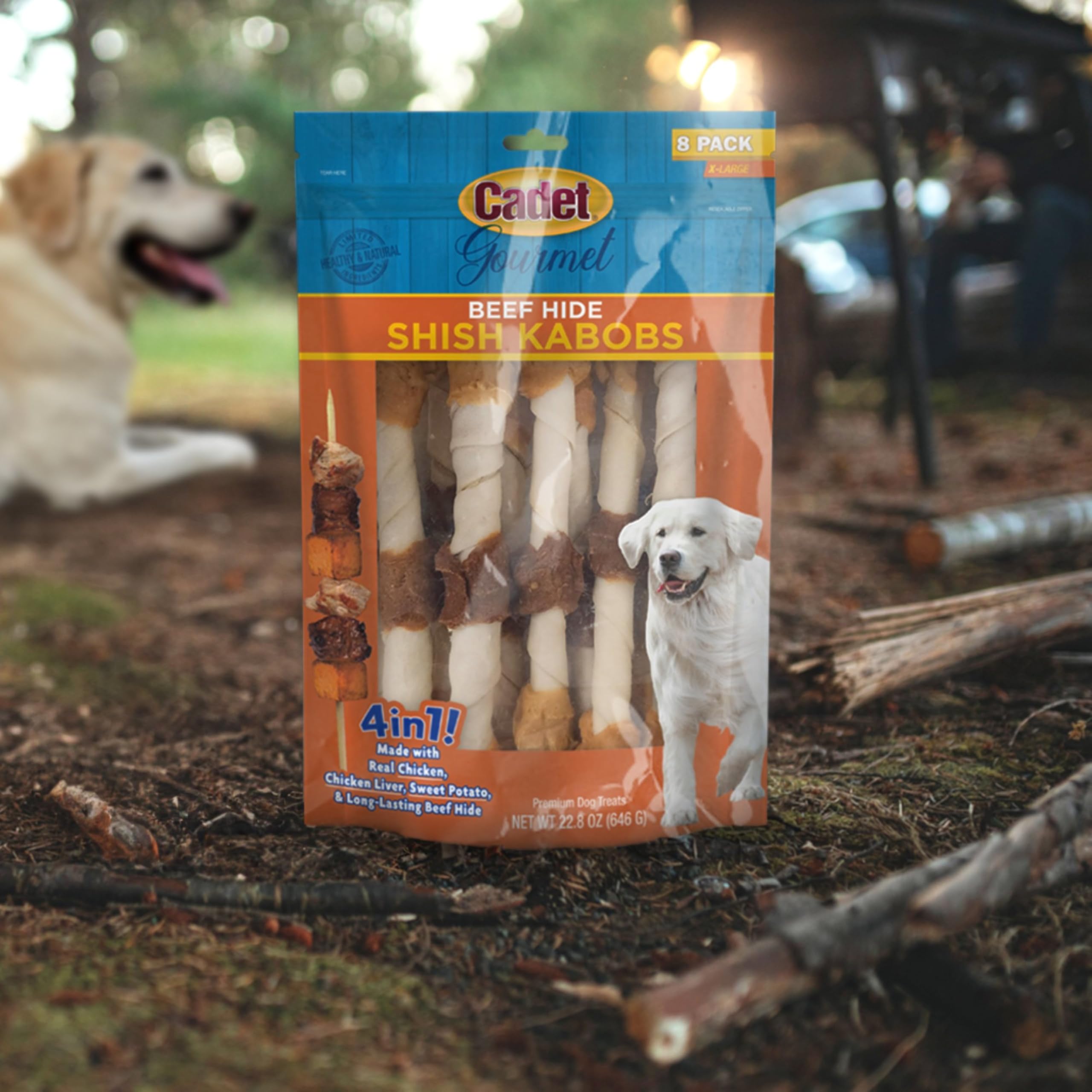 Cadet Gourmet Shish Kabob sweet-potato core adds natural sweetness and nutrition