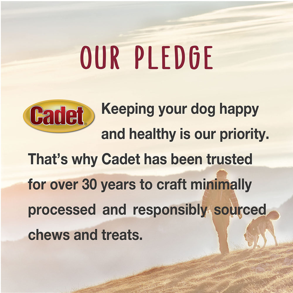 Cadet high-protein, low-fat dog chews for a lean treat option.