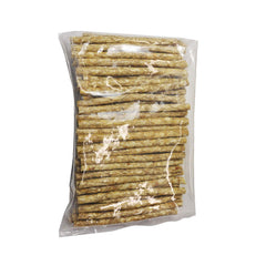 Cadet premium rawhide dog chews close-up shows beef hide texture and savory peanut butter appeal.