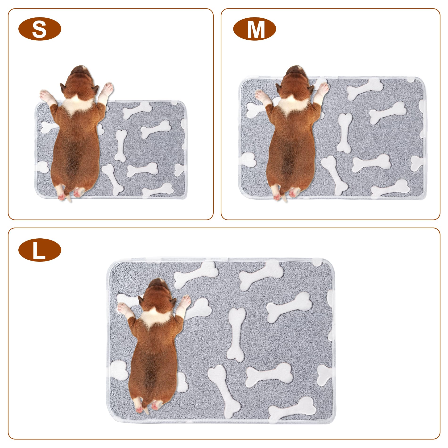CADONO bone-print blanket keeps pets comfy during naps on the bed.