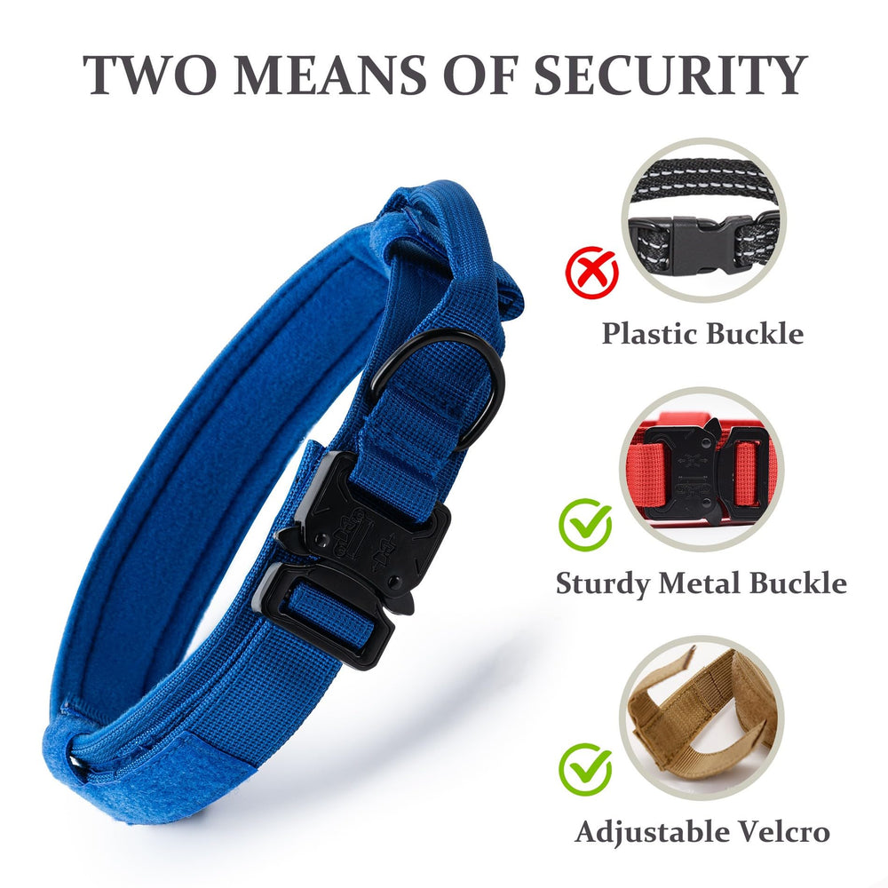 CADONO tactical collar with magic sticker adds quick-release security