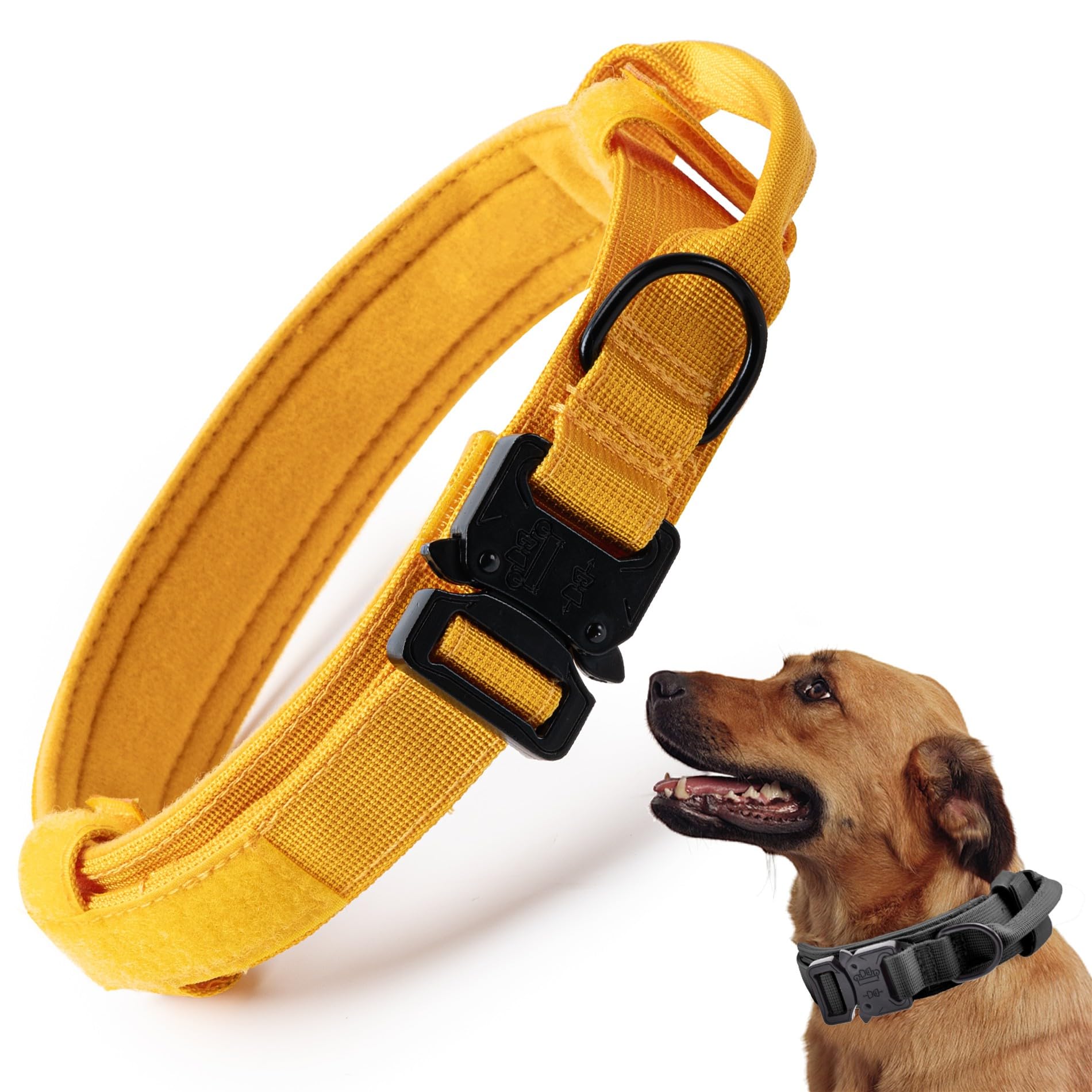 CADONO Tactical Dog Collar with 1000D nylon for durable outdoor use