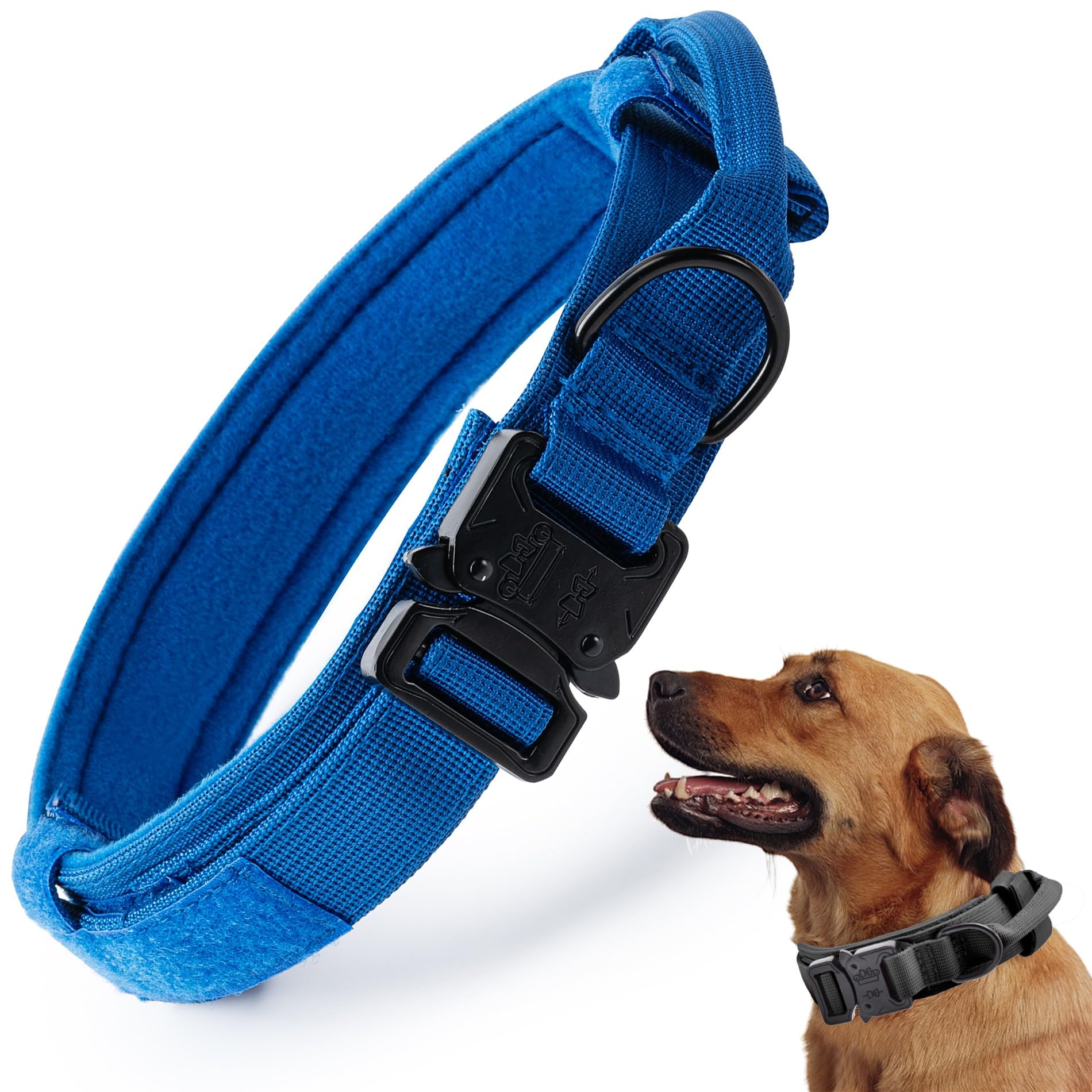 CADONO tactical dog collar nylon strap emphasizes rugged durability for daily walks
