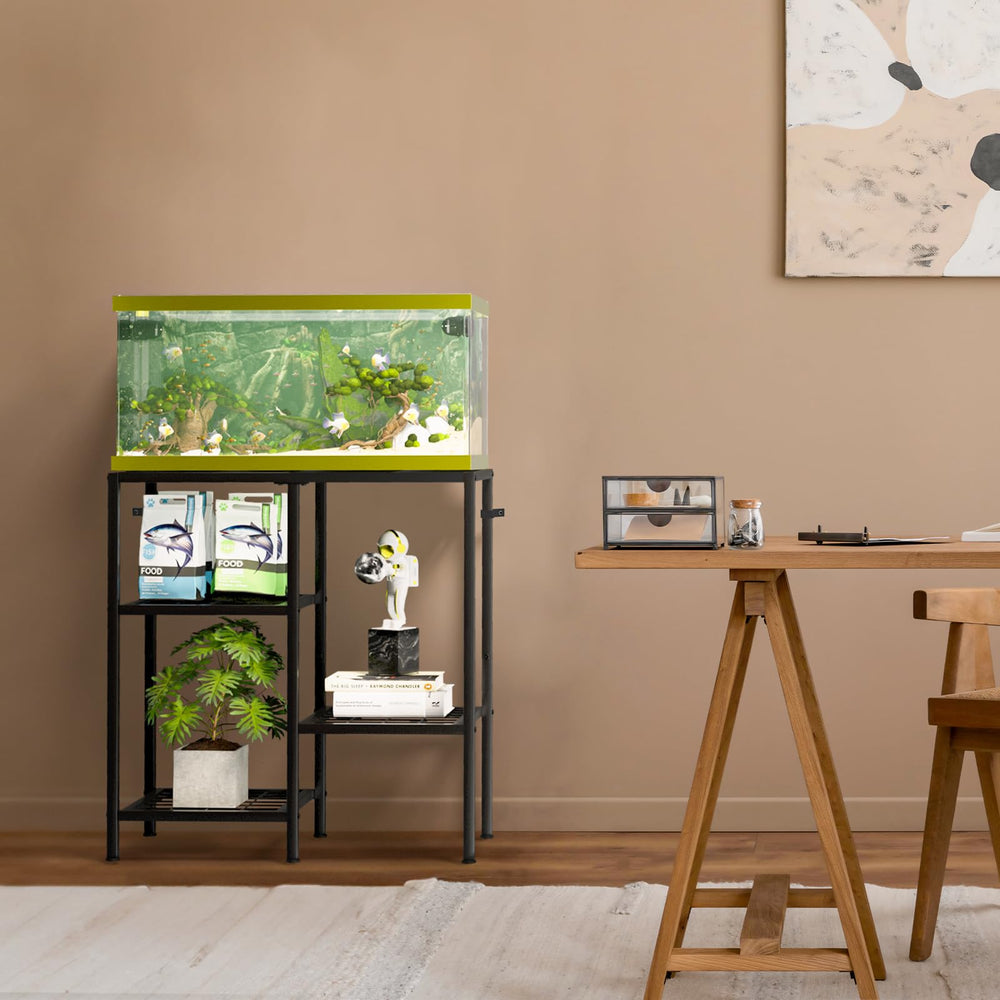 CADUKE open-design shelves accommodate equipment of varying sizes