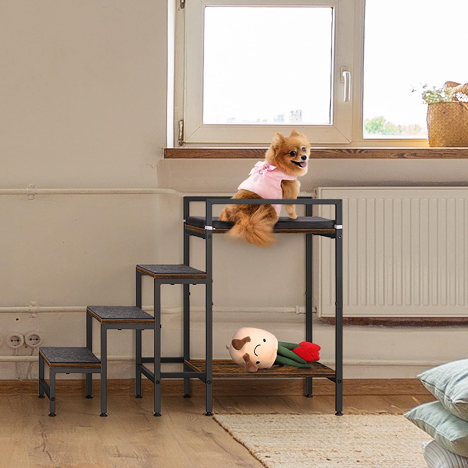 CADUKE removable mats for stairs offering flexible comfort for cats and small dogs.