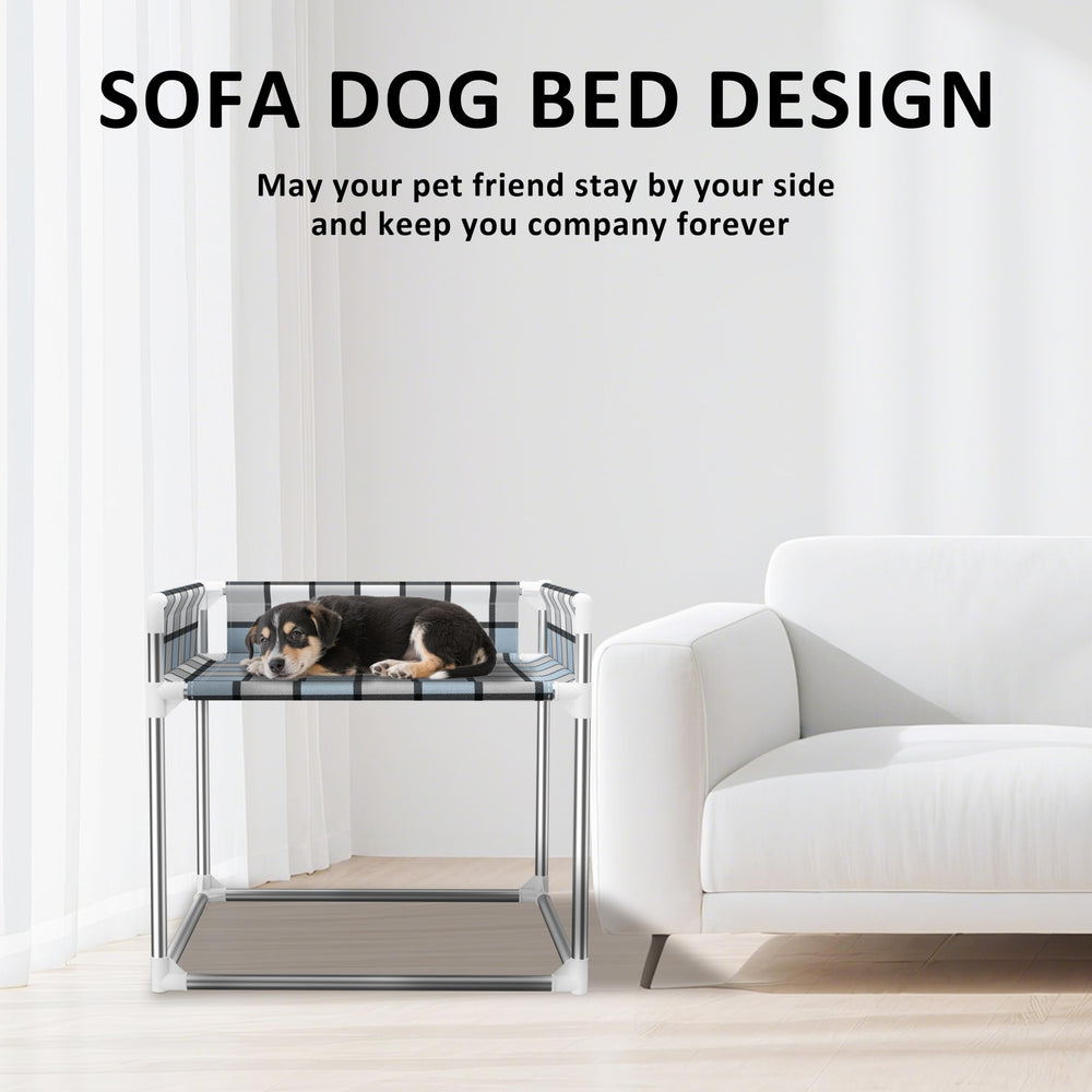Caghash bedside extension attachment puts pets at human bed height for closeness.