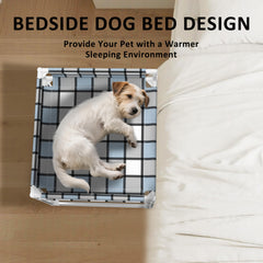 Caghash bedside window bed guardrail secures a cozy sleeping nook at night.
