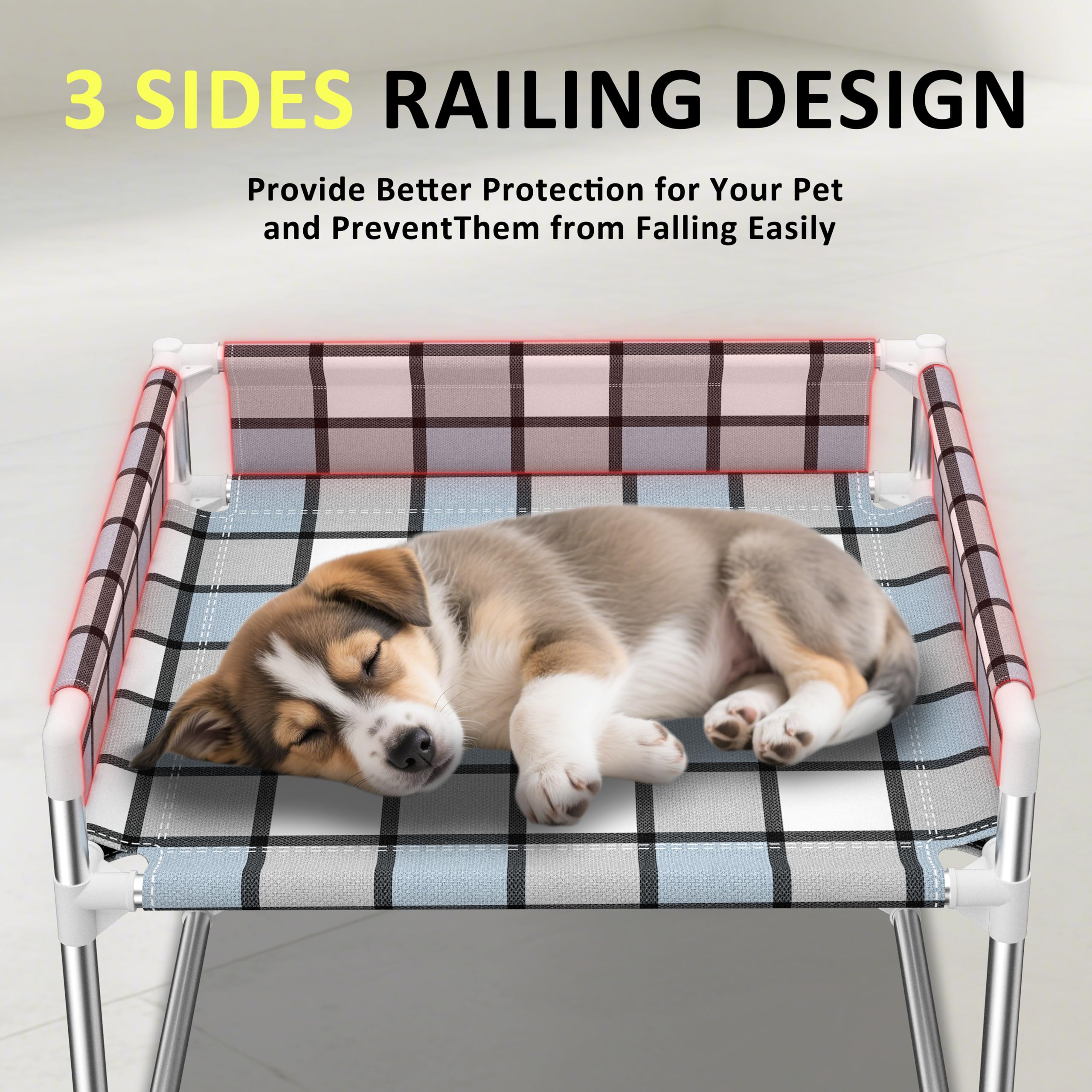 Caghash stainless steel frame keeps the bed sturdy for peaceful naps.