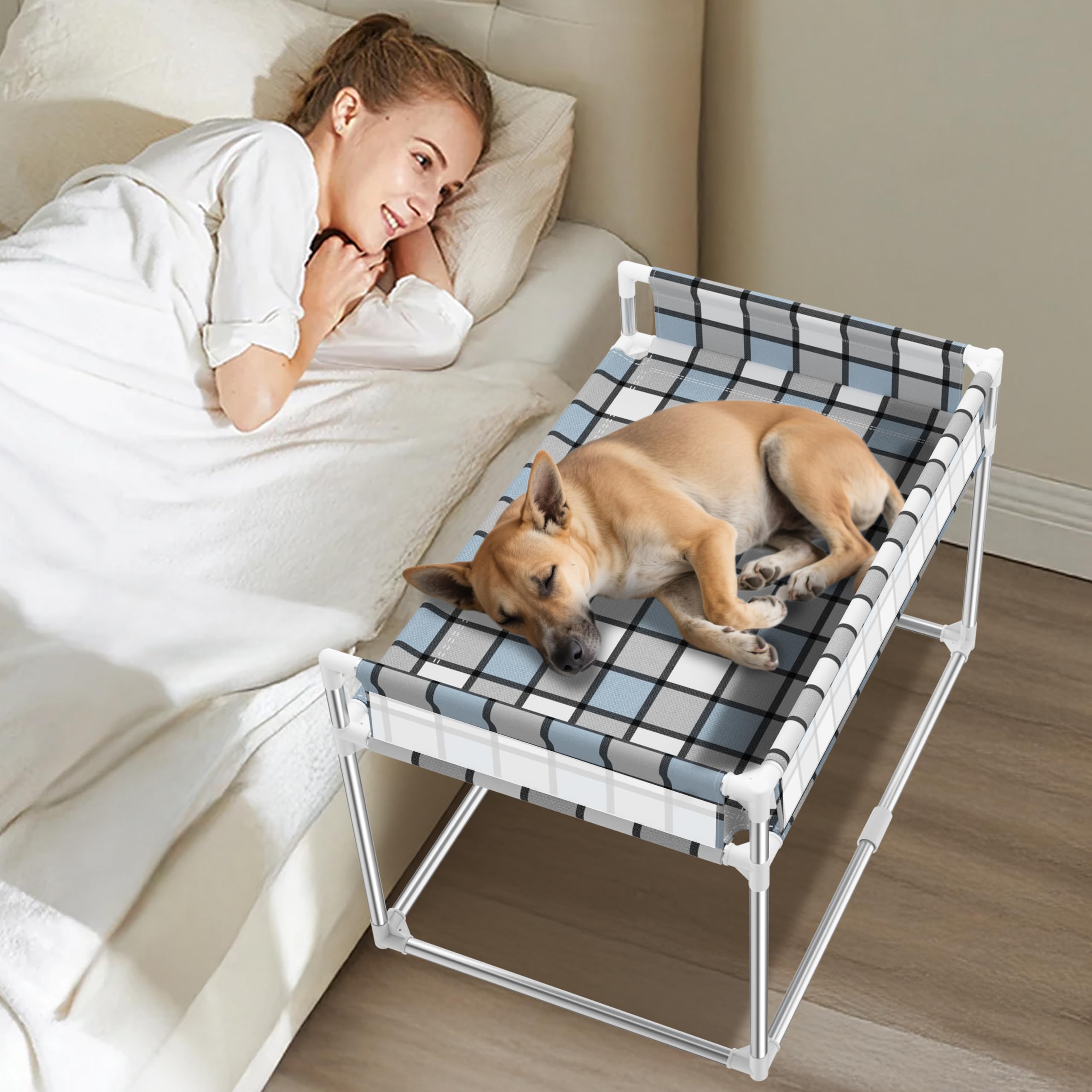 Caghash bedside-window-pet-bed guardrail-perch offers close companionship and secure nighttime comfort.