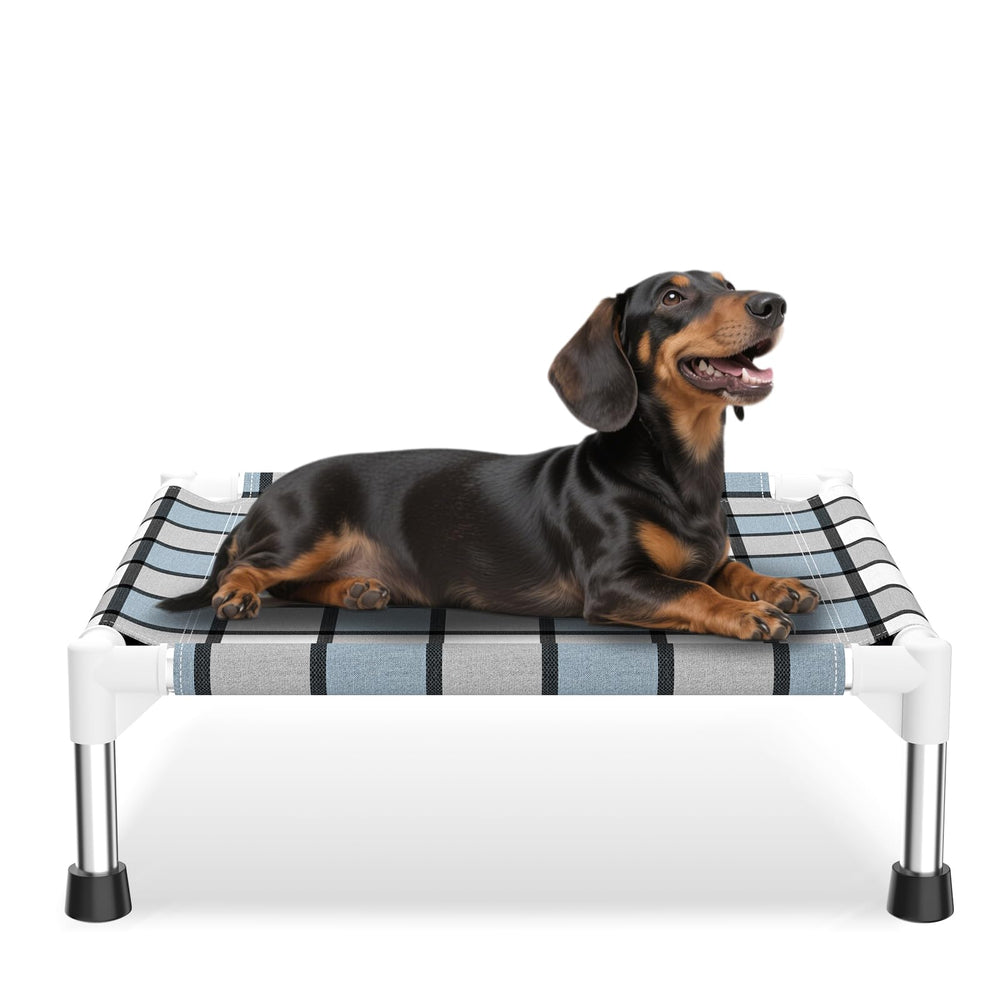 Caghash elevated-dog-bed-outdoor-frame shows a sturdy outdoor-frame for patio use.