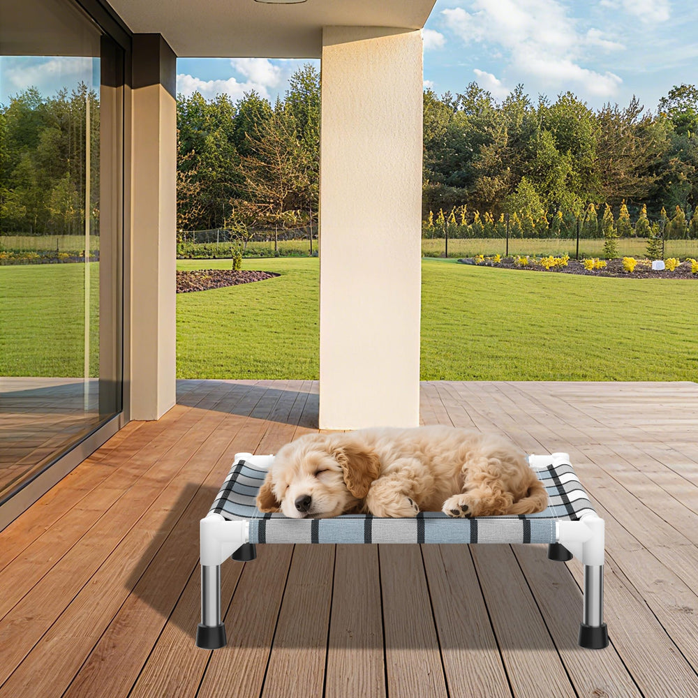 Caghash elevated-dog-bed-portable-use showcases travel-friendly outdoor-bed for trips.