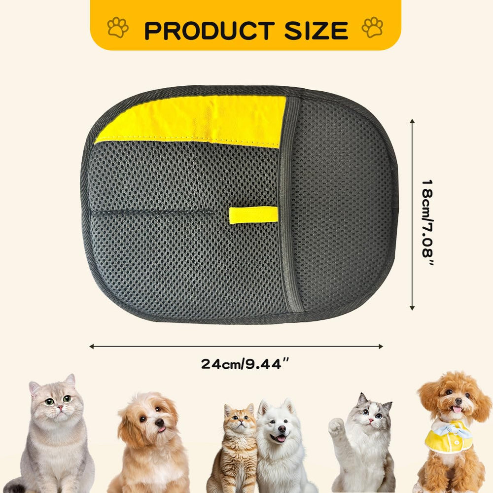 CAIBAO gloves remove pet hair from sofas and clothing with ease.