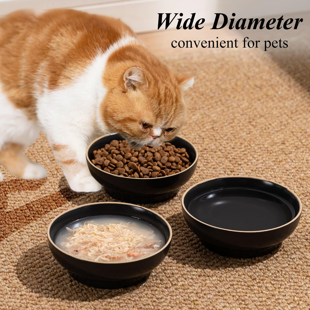 Caigmo 5-inch diameter small pet bowls ideal for portion control
