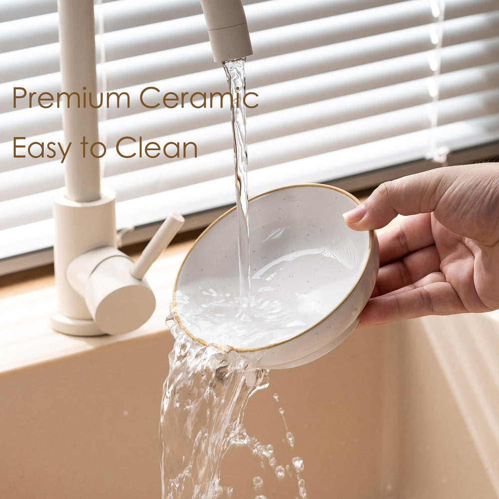 Caigmo dishwasher-safe ceramic bowl for easy cleaning and reuse