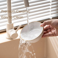Caigmo dishwasher-safe ceramic bowl for easy cleaning and reuse