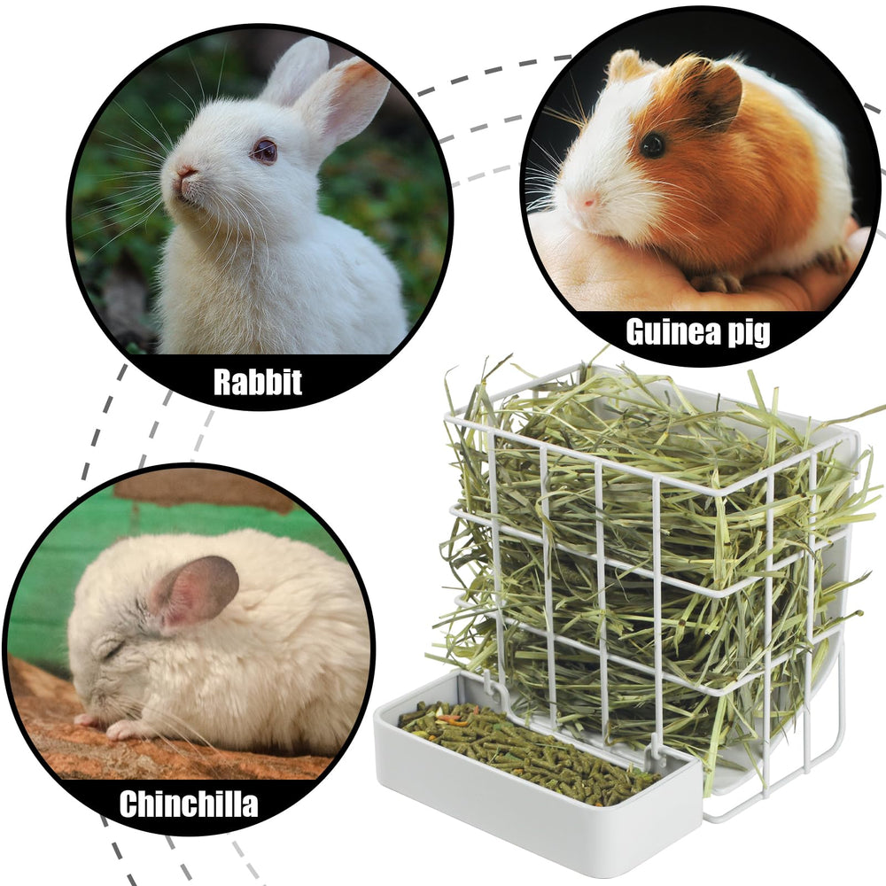 CAIQINLI all-in-one feeder keeps hay accessible for daily use.