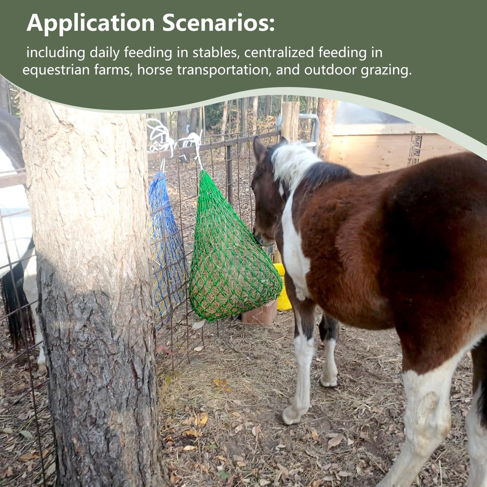 CAIYUANYUAN-SHENXUEJIAO hay net in stable feeding reduces waste