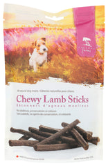 Caledon Farms Lamb Flavor Chewy Sticks dog treat with gluten-free formula for tasty rewards.