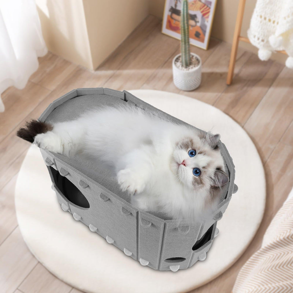 Caleforra cat house durable materials ensuring pet safety.