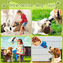 Calibonbon dog squeaky toy set goose encourages chewable, cuddly fun.